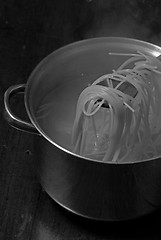 Image showing Cooking spaghetti