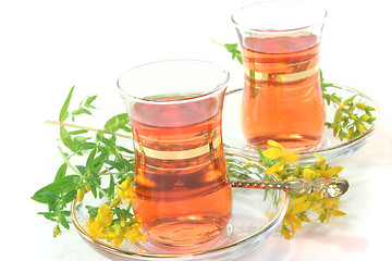 Image showing St John's Wort tea