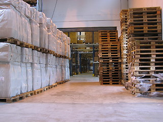 Image showing Corridor in warehouse