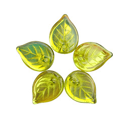 Image showing Leaf beads