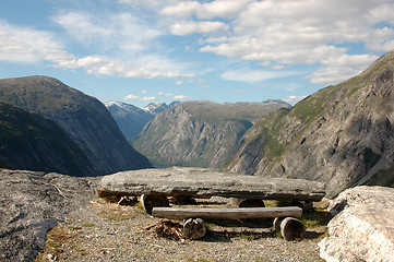 Image showing Mountain picnic