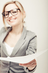 Image showing young business woman