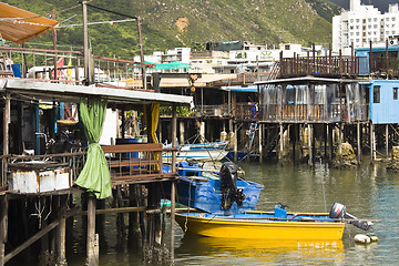 Image showing fish village in hong kong