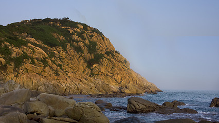 Image showing Beautiful sunset over the sea