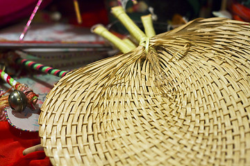 Image showing chinese bamboo fan