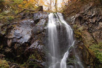 Image showing autumnal waterfall