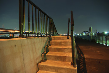 Image showing night stairs