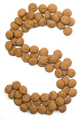 Image showing Ginger Nut Alphabet S