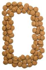 Image showing Ginger Nut Alphabet D