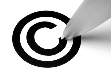 Image showing Copyright Sign