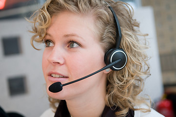 Image showing Front desk worker