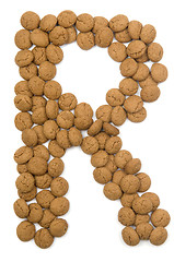 Image showing Ginger Nut Alphabet R