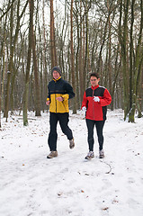 Image showing Running In The Snow