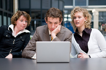 Image showing Shocked Colleagues