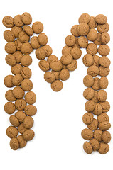 Image showing Ginger Nut Alphabet M