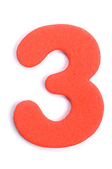 Image showing Foam Digit Three