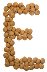 Image showing Ginger Nut Alphabet E