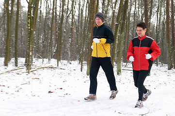 Image showing Running In The Snow