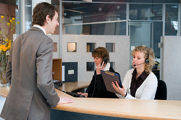 Image showing Front desk