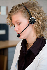 Image showing Front desk worker