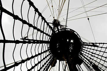 Image showing Looking Up At A Ship