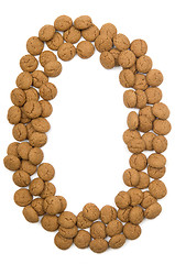 Image showing Ginger Nut Alphabet O