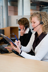 Image showing Front desk worker