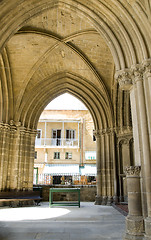 Image showing mosque arch detail Lefkosia Cyprus