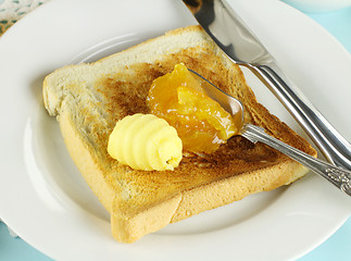 Image showing Marmalade On Toast