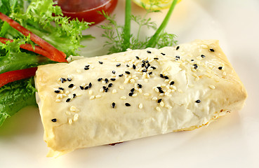 Image showing Feta Filo Roll