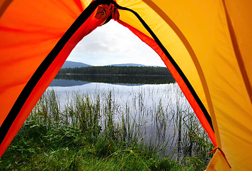 Image showing Camping in the Forest 