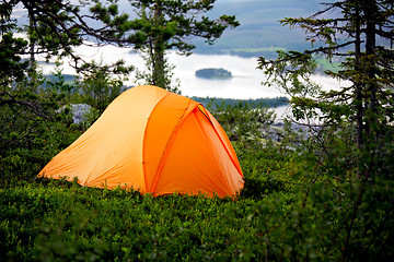 Image showing Camping in the Forest 