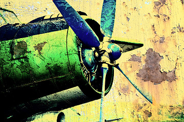 Image showing Grunge propeller