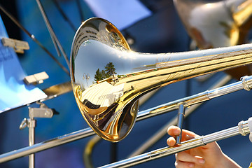 Image showing Trumpet in Orchestra