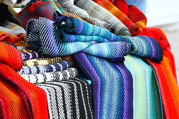 Image showing colorful scarves 