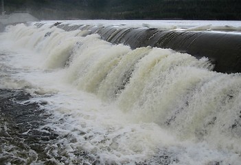 Image showing Dam waterfall