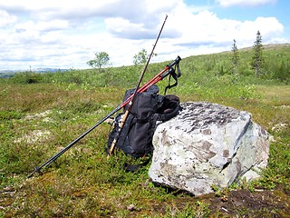 Image showing Hiking rest