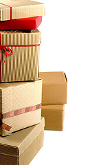 Image showing stack of cardboard boxes