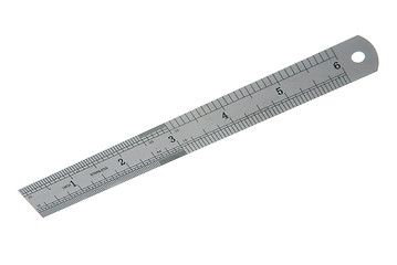 Image showing Stainless steel ruler 