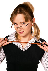 Image showing Woman in glasses