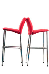 Image showing Red bar stool