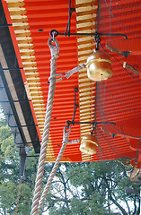 Image showing Temple Roof With Bells