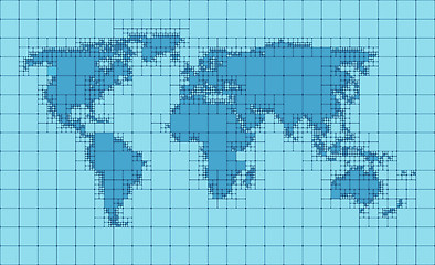 Image showing earth map