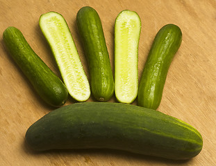 Image showing persian mini cucumbers