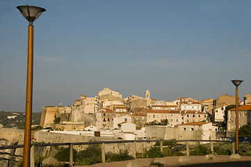 Image showing medieval old city bonifacio corsica france