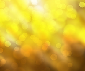 Image showing Yellow bokeh background