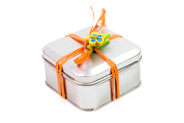 Image showing metal gift box