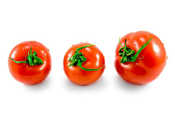 Image showing three fresh tomatoes