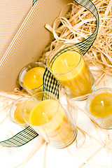 Image showing yellow candles