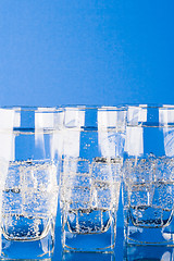 Image showing glasses with cold water